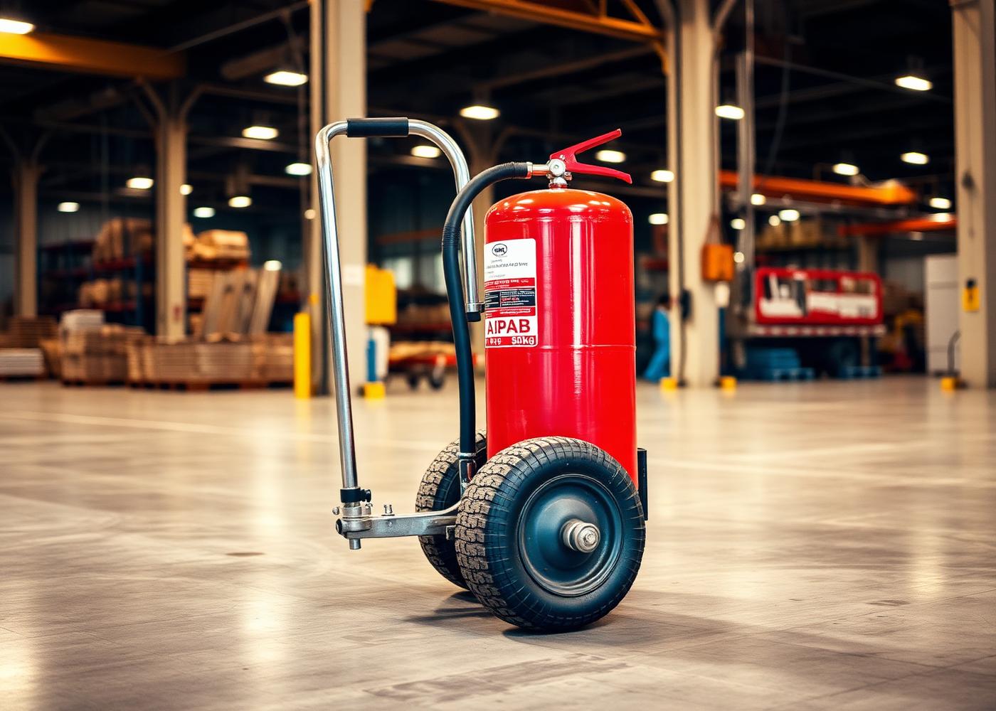 APAB trolley kapasitas besar di area produksi pabrik